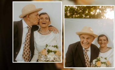 Dasmë në 65-vjetorin e martesës, fotot e gjyshërve shqiptarë si dhëndër e nuse po bëjnë xhiron e rrjetit (FOTO LAJM)