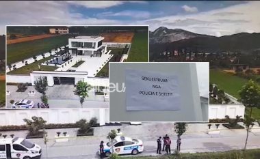 5 milion euro pasuri të sekuestruara, dalin pamjet nga super vila e Gentian Sharrës në Elbasan (VIDEO)