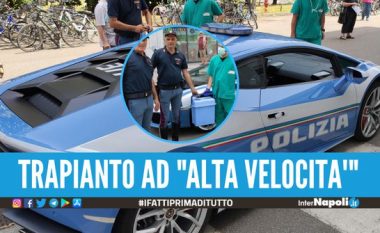 Nga Milano në Romë, policia italiane transporton veshkën me Lamborghini