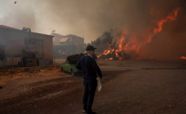 Zjarret në ishullin grek: Digjen shtëpi e biznese, flakët ende jashtë kontrollit (FOTO LAJM)