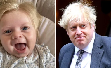 Fotot po bëjnë xhiron e rrjetit: Çfarë e lidh vogëlushen Layla me kryeministrin Boris Johnson?