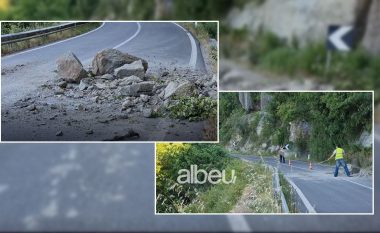 Shembet masivi shkëmbor, bllokohet rruga Burrel – Klos