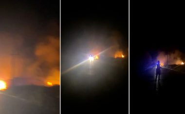 Zjarr në zonën e ish-Uzinës së Baterive në Berat