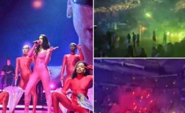 Incident në koncertin e Dua Lipës, fansat shpërthejnë fishekzjarre, plagosen disa persona