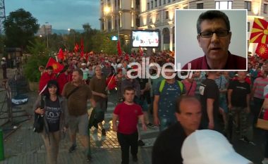 Protestat e dhunshme në Shkup, gazetari: Faktori shqiptar i vetmi që mban gjallë qeverinë maqedonase