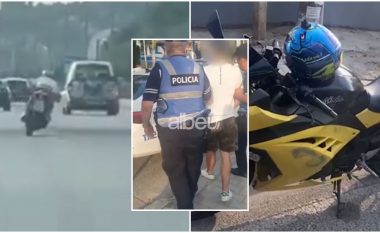 Po bënte gara shpejtësie, momenti kur policia ndjek dhe arreston të riun në Tiranë (VIDEO)