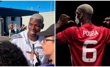 Një tifoz i kërkoi Pogbas të nënshkruante një fanellë të Man United, mos e humbisni reagimin e francezit (VIDEO)