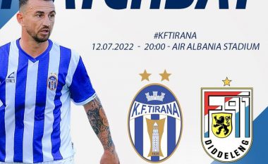 Formacionet zyrtare/ Tirana beson te përmbysja ndaj Dudelange në “Air Albania”