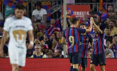 Lewandowski shënon golin e parë me Barcelonën (VIDEO)