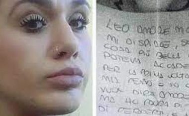 U nda nga jeta në burgun italian, zbulohet letra e lamtumirës që 27-vjeçarja shqiptare i la të dashurit