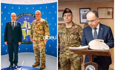 Bajram Begaj në Kosovë, takohet me me komandantin e KFOR: Rendi kushtetues nuk duhet cenuar