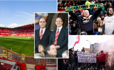 Tifozët e Manchester United përgatiten të protestojnë përpara ndeshjes me Liverpool