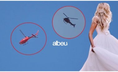 Dhëndri nga Fieri mahnit gjithë qytetin, merr nusen me helikopter (VIDEO)