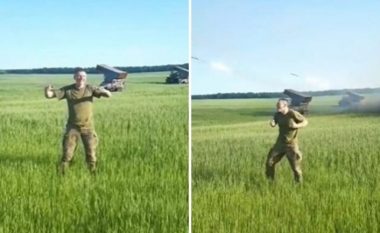Ushtari ukrainas feston “çmendurisht” sulmet me raketa ndaj forcave ruse (VIDEO)