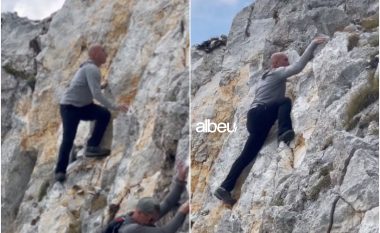 Si Supermen, Ramush Haradinaj ngjit shkëmbinjtë pa litarë e pajisje (VIDEO)