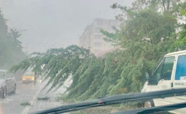Stuhia dhe breshëri në Shkup, rrugë, shtëpi dhe oborre të përmbytura (VIDEO)