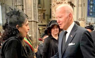 Vjosa Osmani takon Joe Biden në funeralin e Mbretëreshës: Çfarë më shprehu presidenti