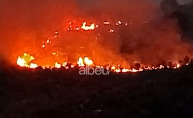 Zjarri prej 24 orësh aktiv, rrezikohen banesat në zonën e Dukatit