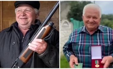 Rrëzoi avionin rus 74 mln £ me një pushkë, pensionistit ukrainas i jepet medalje (VIDEO)