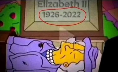 Në rrjet po bëhet nami! A e parashikuan vërtetë “The Simpsons” ndarjen nga jeta të Mbretëreshës Elizabeth II?