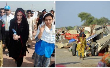 Përmbytjet në Pakistan, Angelina Jolie bën një vizitë të papritur në zonat e prekura