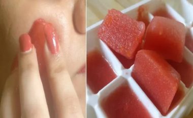 4 mrekullitë që bëjnë kubat e akullit me domate me lëkurën tuaj