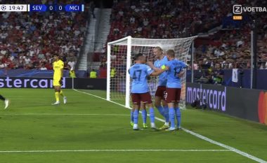 Gjithmonë Haaland, Man.City zhbllokon rezultatin ndaj Sevillas (VIDEO)