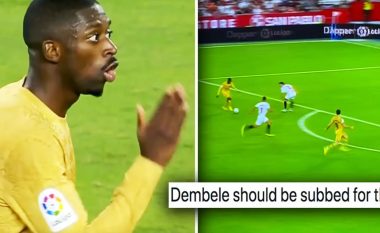 “Ne nuk do të fitojmë asnjë trofe nëse luajmë kështu”, tifozët e Barçës kritikojnë Dembelen për lakmi