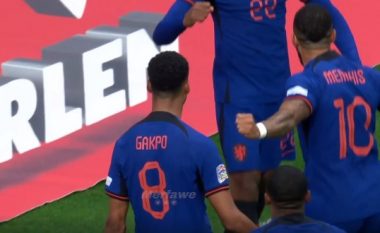 Super gol Holanda, Dumfries asiston dhe Gakpo shënon (VIDEO)