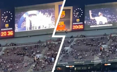 Përmbajtja shokuese: Camp Nou shfaqi një video të Real Madridit duke festuar fitoren e Champions League