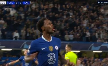 Chelsea zhbllokon rezultatin ndaj Salzburg sapo nis pjesa e dytë, shënon Sterling (VIDEO)