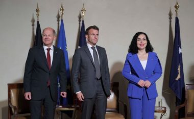 Vjosa Osmani takon Macron dhe Scholz, diskutime për vizat dhe dialogun Kosovë-Serbi
