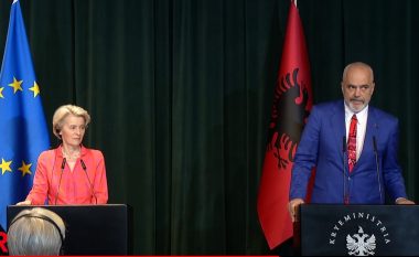 Von der Layen: Do japim 80 mln euro grante mbështetje për Shqipërinë
