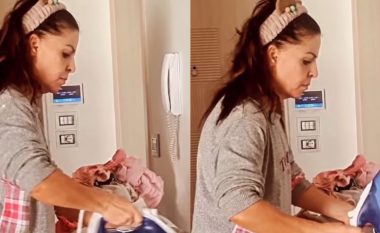 Aurela Gaçe poston videon duke hekurosur: Në shtëpi s’e konsideroj veten VIP, jam mami i dy vajzave