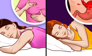 6 arsye pse është e rrezikshme të flini me bark ose në krahun e djathtë