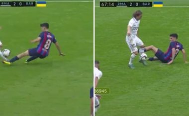 Modric “turpëron” Pedrin, pamjet nga “El Clasico” bëhen virale në internet (VIDEO)