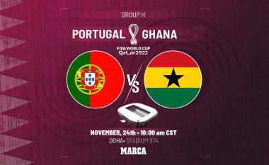 Portugali – Ganë, formacionet zyrtare: Ronaldo udhëheq sulmin, Leao e nis nga stoli
