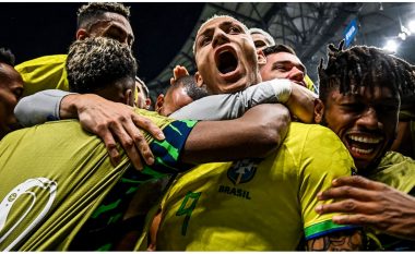 Brazili “hallakat” Serbinë, Richarlison dhe Vinicius “kërcejnë” samba në debutim (VIDEO)