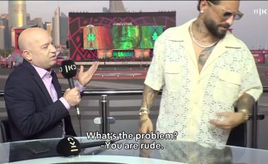 Pyetja që e acaroi, momenti kur Maluma largohet nga intervista në Katar (VIDEO)