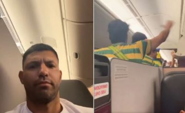 E pazakontë për Agueron, ngec në avionin plot me tifozë të Brazilit (VIDEO)