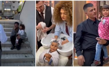 Morën babë e bijë endacakë në sallonin e tyre, çifti nga Kosova bëhet viral për “shndërrimin” që i bënë (VIDEO)