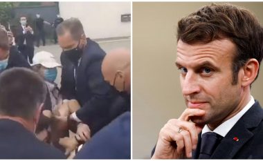 Macron përfshihet në një incident, momenti kur një vajzë gjuan me shpullë Presidentin francez (VIDEO)