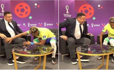 Rodrigo prek këmbët magjike të Ronaldos pas një interviste (VIDEO)