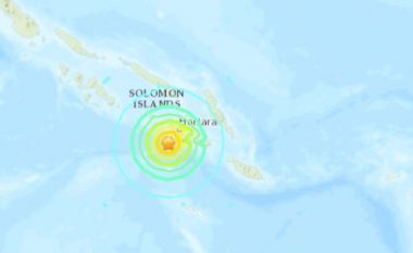 Tërmeti me magnitudë 7 ballë godet goditur Ishujt Solomon në Oqeanin Paqësor
