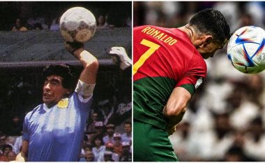 Maradona ka “dorën e Zotit”, CR7 ka “flokët e Zotit”, rrjetet sociale gjejnë krahasimin perfekt