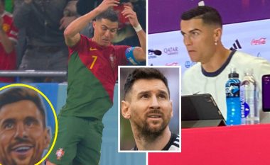 Festoi përballë portretit të Messit, reagon Ronaldo (FOTO LAJM)