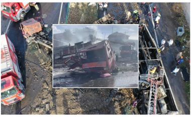 E rëndë në Turqi, autobusi përplaset me dy kamionë, 7 viktima dhe 11 të plagosur