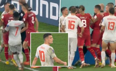 Përsëri përplasje por këtë herë fizike, Xhaka nuk përmbahet ndaj lojtarëve të Serbisë (VIDEO)