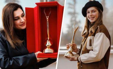 U tha se refuzoi çmimin e parë në “Fest 61”, Elsa Lila i dorëzon vajzës së saj trofeun (FOTO LAJM)
