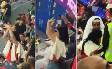 Fansja bën simbolin e shqiponjës mes tifozëve serbë, si reaguan ata (VIDEO)